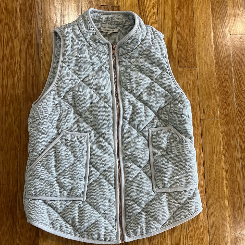41 Hawthorn Quilted Gray Vest